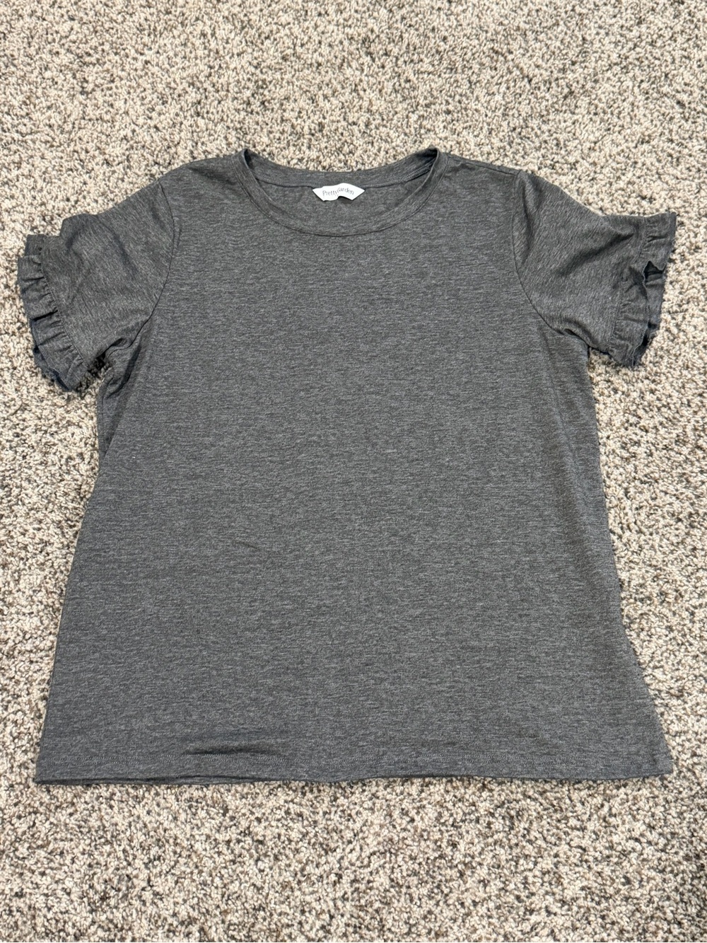 Pretty Garden Gray Women's Tshirt  - size large. New without tags